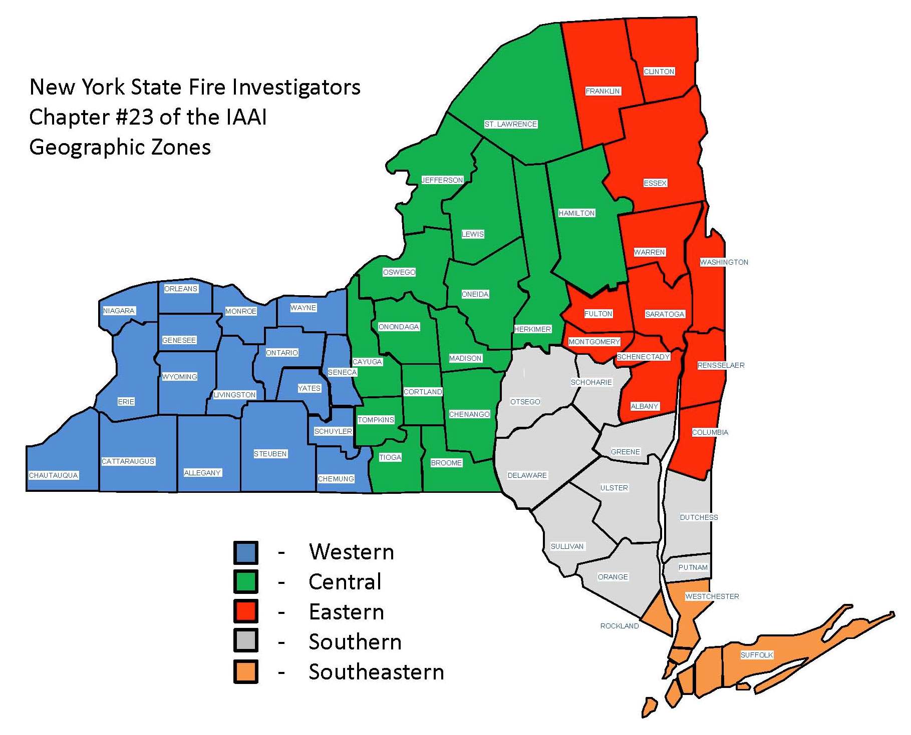 Zones/Regions New York State Fire Investigators Association